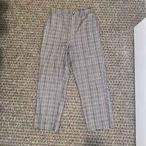 AE Plaid Mom Pants